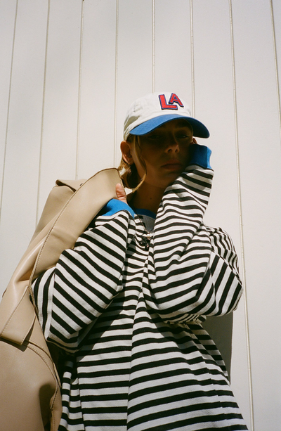 MANA | Gestreifter Oversized-Pullover
