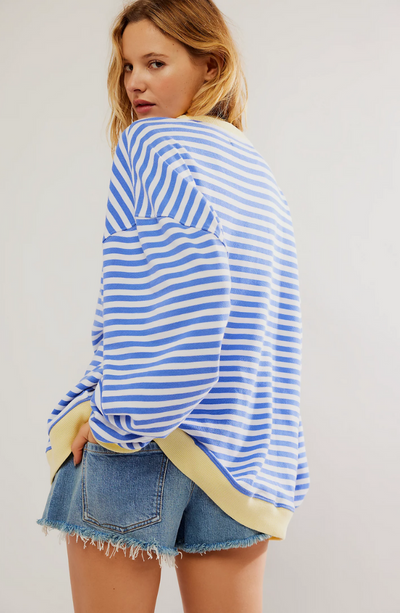 MANA | Gestreifter Oversized-Pullover