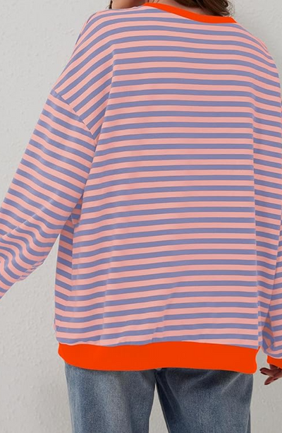 MANA | Gestreifter Oversized-Pullover