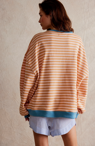 MANA | Gestreifter Oversized-Pullover